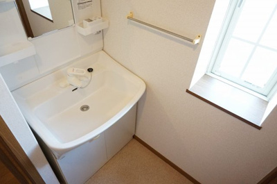 【洗面所】 | リバーサイド２１ | 広い洗面スペース