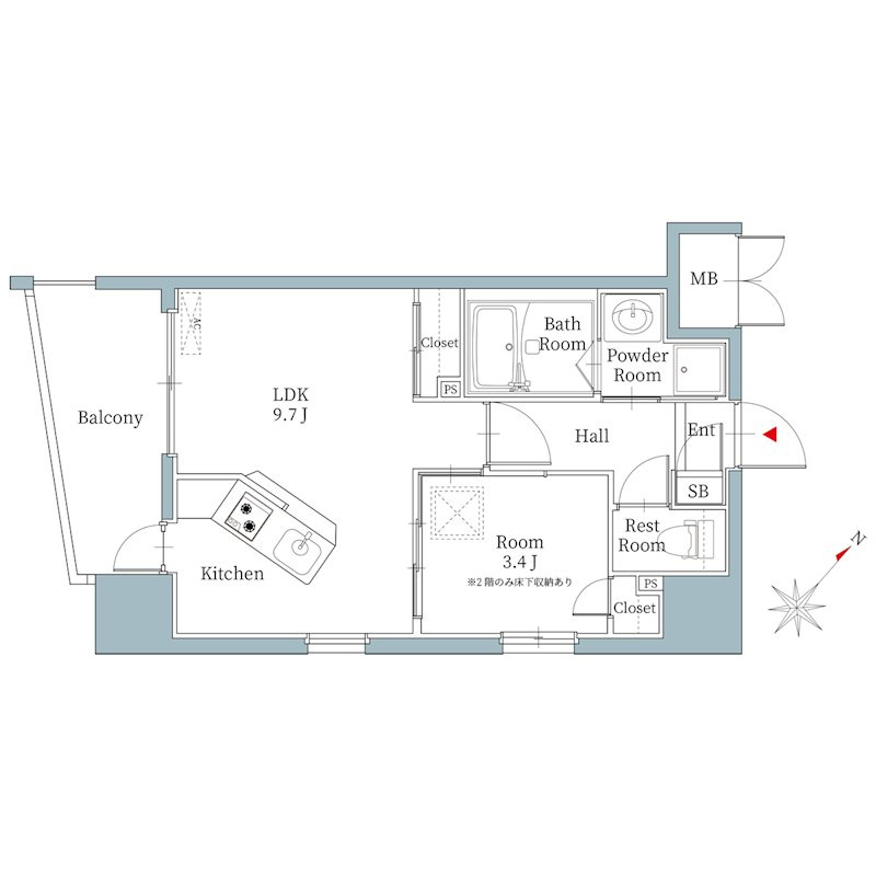 リアンシエルブルー東比恵Ⅱ