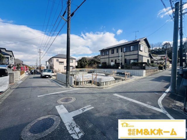 知多市八幡字深山口　全2棟　2号棟の前面道路含む現地写真|R8.1.23撮影　前道5.1ｍ