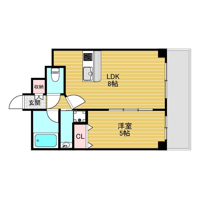 CITY SPIRE十三東の間取り