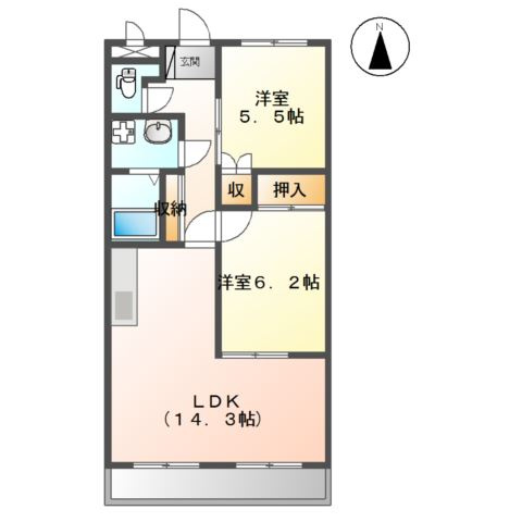 グレイススクエアの間取り