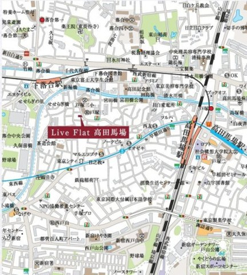 【地図】 | ＬｉｖｅＦｌａｔ高田馬場