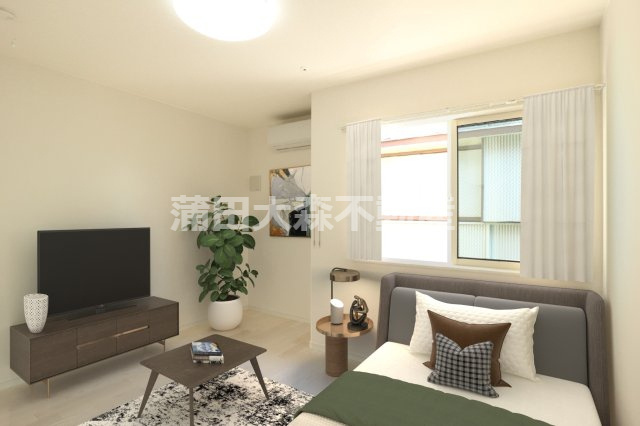 セルヴァグランの居間・リビング|南東向きの洋室7.3帖　家具家電はイメージです。ご入居時設置はございません。