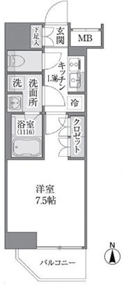 Ｂｒｉｌｌｉａ　ｉｓｔ　上野御徒町の間取り