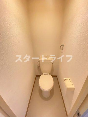大阪市東淀川区下新庄３丁目の賃貸マンションのトイレ