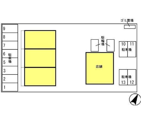 サニーコート１８の区画図