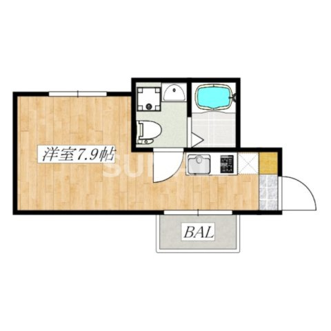 グロリア小岩の間取り|最上階・角部屋です