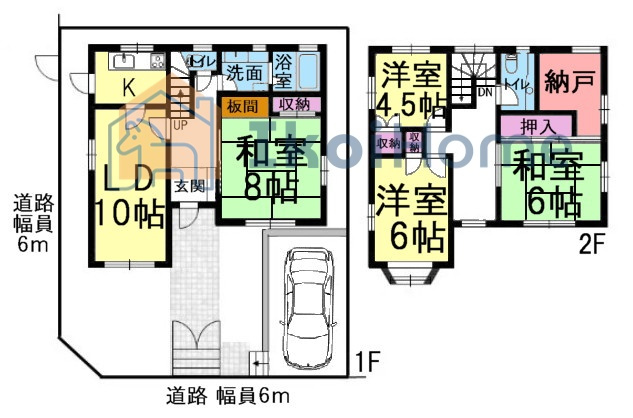 神戸市西区狩場台2丁目　中古戸建　の間取り