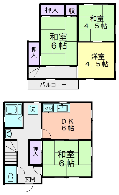岩佐邸の間取り