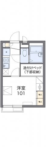 【間取り】 | レオパレスフェアリーテールⅠ | 画像2