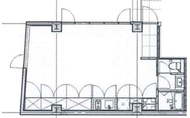 【間取り】 | 北参道駅_9分_BIRTH神宮前503_11.49坪_事務所居抜き