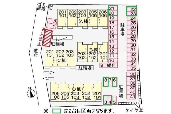 フォレストＤの区画図
