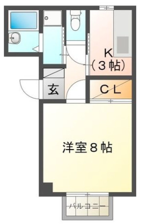 コーポ楓【10.000円キャッシュバック対象物件】の間取り