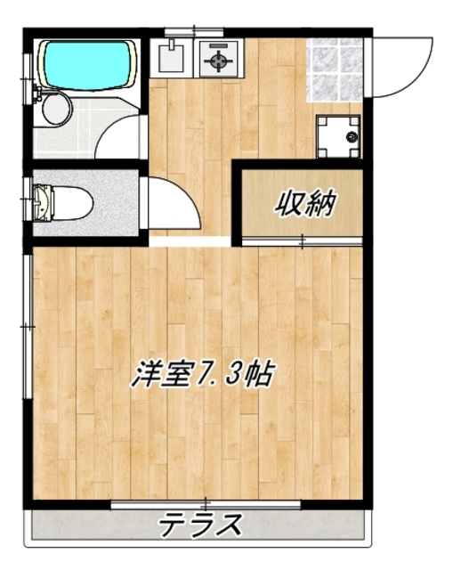 ローズハイツの間取り|間取図です！