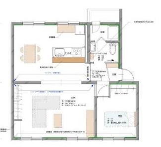 【間取り】 | 明舞９団地２９号棟 | 1LDK