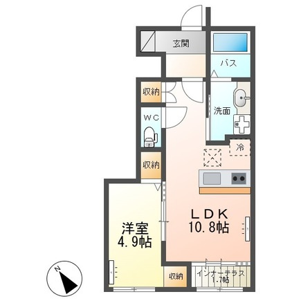 CRAISE(クレイズ)　Bの間取り