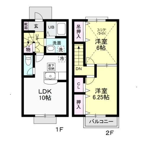 Ｃｉｅｌｏ Ａ （シエロ）の間取り