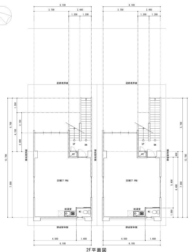 北谷町字宮城　全2区画　2号地の土地図＋建物プラン例|参考プラン2F