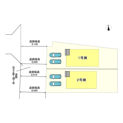 【区画図】 | 赤穂市古浜町第1/全2棟