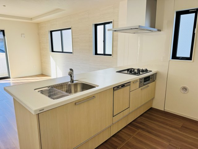 八王子市　兵衛　新築一戸建て　１期のキッチン|～使い勝手良くオシャレなオープンキッチン～