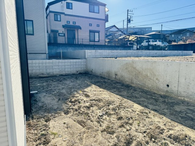 八王子市　兵衛　新築未入居戸建て　１期の庭|～ガーデニングやお子様のプール遊びなども楽しめる広い庭付き～