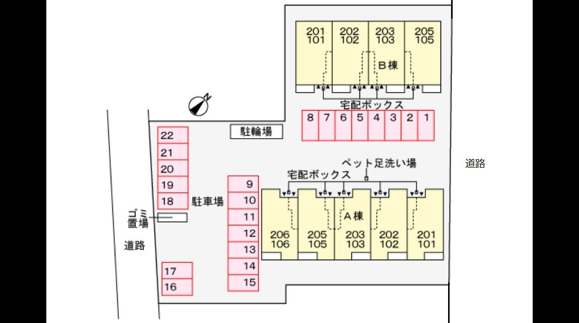 セントラル　ワンＡ　　刈谷市の賃貸ならクラスホーム刈谷店の駐車場