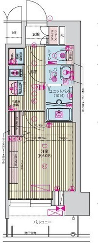 プレサンス九条グランデリーヴの間取り
