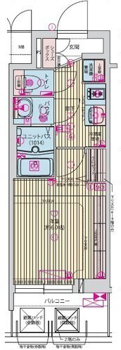 プレサンス九条グランデリーヴの間取り