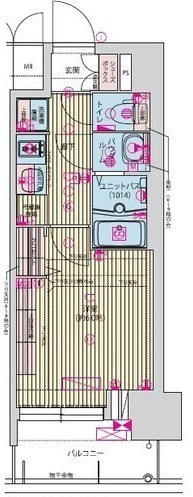 プレサンス九条グランデリーヴの間取り