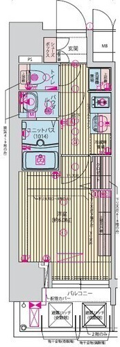 プレサンス九条グランデリーヴの間取り
