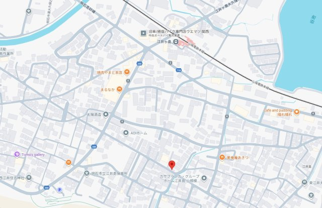 明石市大久保町江井島　中古戸建の地図