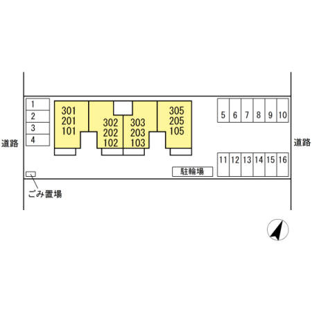 フォルテーヌ瑞江の区画図