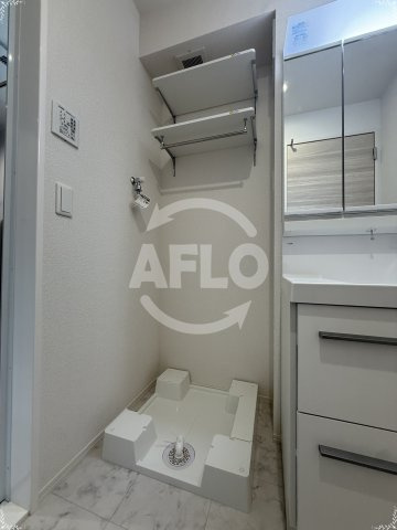 トリシアコートあべのTSの洗面所|トリシアコートあべのTS　室内洗濯機置場