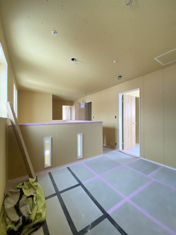 北19条東21丁目　新築2号棟の内装|2階ホール、現在内装作業中！1月下旬完成予定！