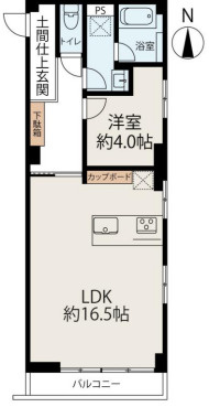 新所沢マンション　5階の間取り