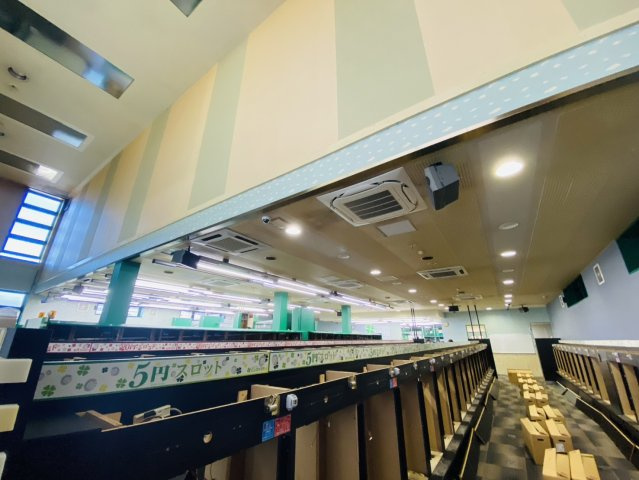 岐阜県中津川市福岡　パチンコ店跡の設備|業務用エアコン