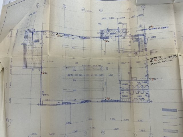 岐阜県中津川市福岡　パチンコ店跡の間取り|1階部分 平面図
