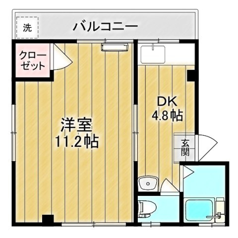 ハイツコクボの間取り