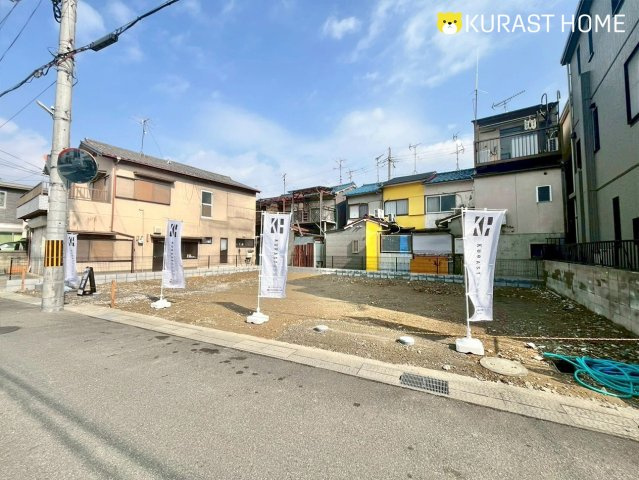 向日市鶏冠井町番田　建築条件付き土地の前面道路含む現地写真