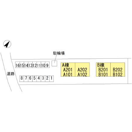 ポルトボヌール　A棟の区画図