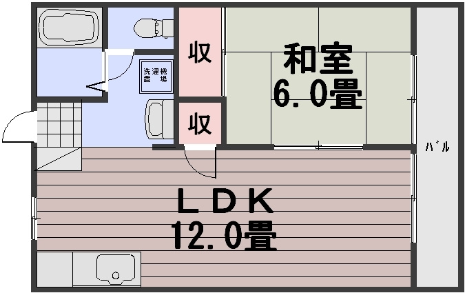 山陽コーポ豊成の間取り