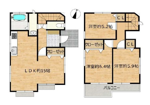 所沢市山口　中古一戸建　～高台・陽当たり良好～