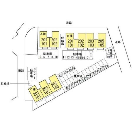 Ｈｉｄｅｏｕｔ御殿場　Ｂの区画図