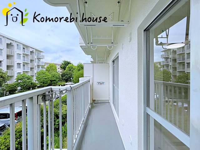 パークタウン若宮　11号棟のバルコニー|開放的で明るい空間を演出してくれるバルコニーです