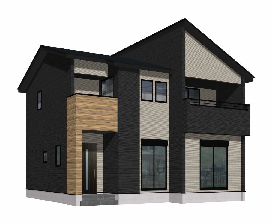 田川市春日町2期の外観パース