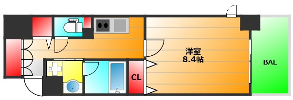 ウォブ本町ウエストの間取り
