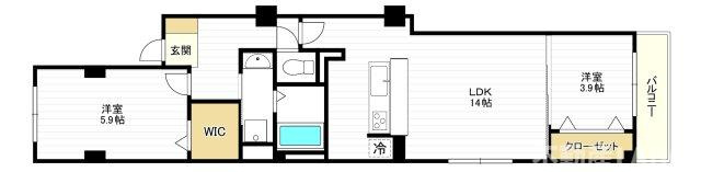 ソレイユ上汐の間取り