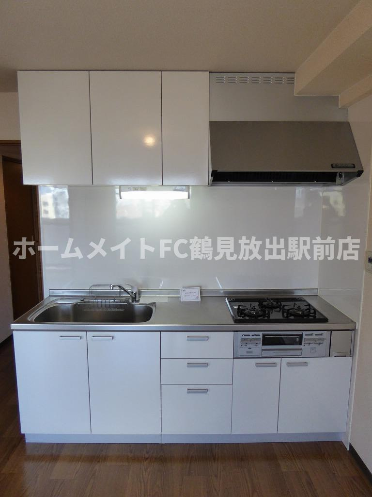 大阪市城東区新喜多東２丁目の賃貸マンションのキッチン