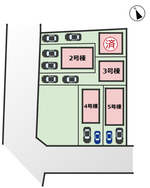 天白区一本松1期｜名古屋市の戸建ならホームアップの区画図