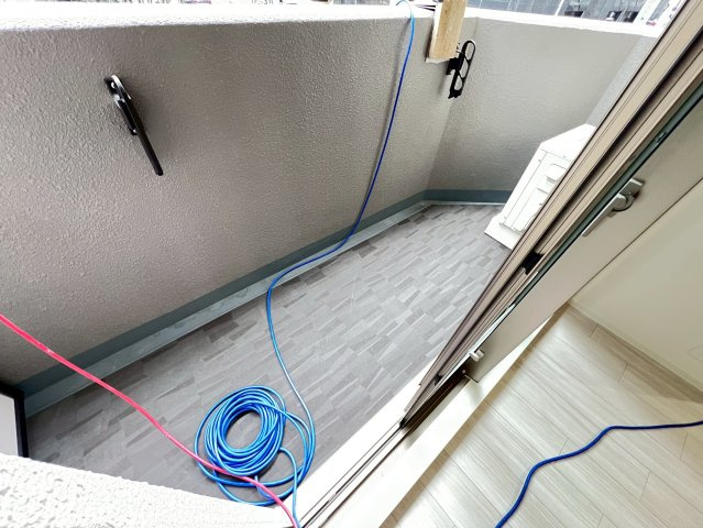 コンフォリア・リヴ北浜高麗橋のバルコニー